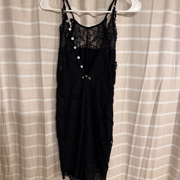 Free People Black Lace Top - Picture 2 of 4